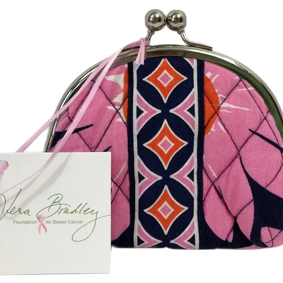 Vera Bradley Paisley Noir Kiss Coin Purse MSP With Tags for sale online |  eBay